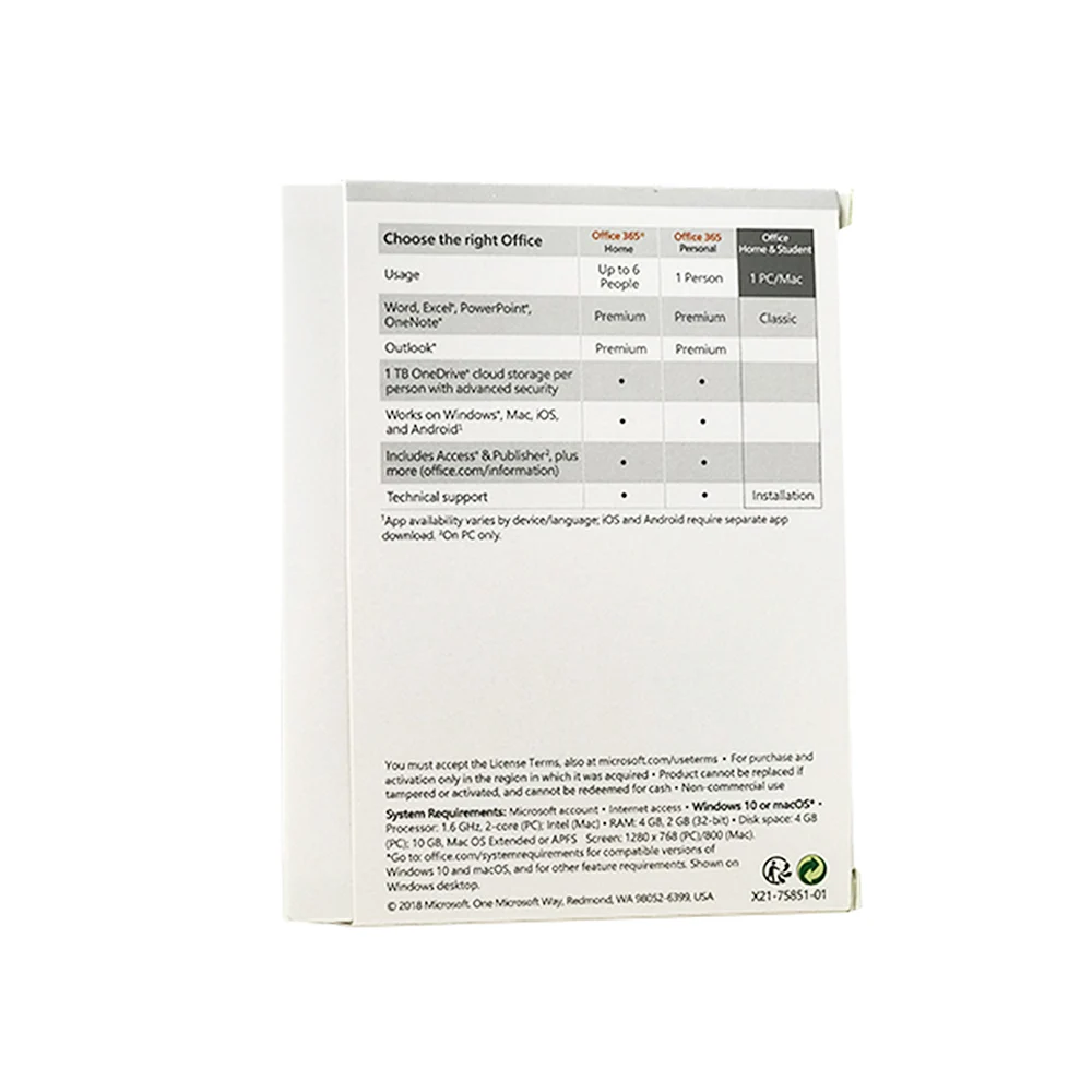 Lifetime Warranty Multi Language 100% online Activation Office 2019 home and student Full Package for PC