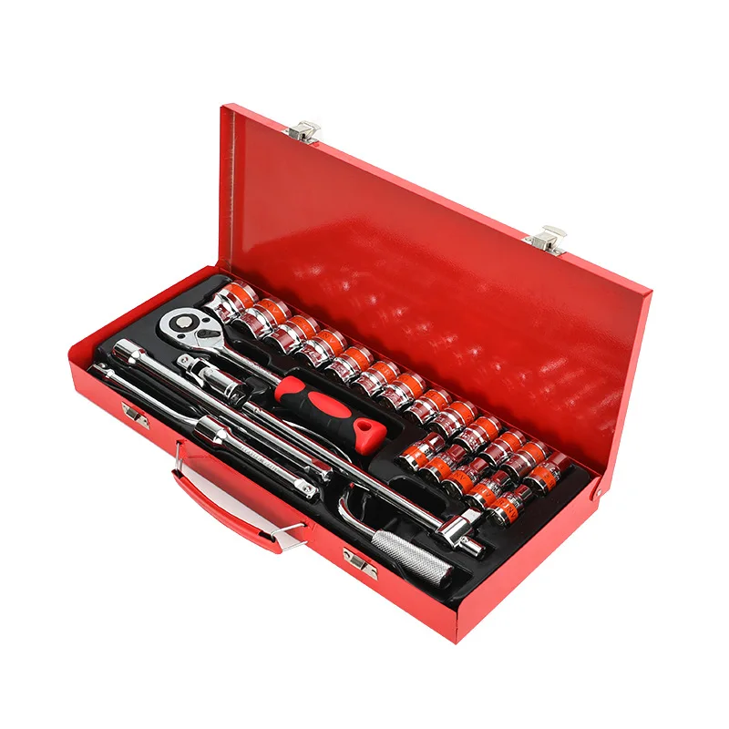 24pc 1/2'inch Auto Repair Hand Tool Include Spark Plug Deep Socket Tools Set And Wrench