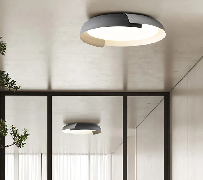 Colorful LED Ceiling Lamp For Living Room Bedroom Round aluminum Modern Wooden Led Ceiling Light