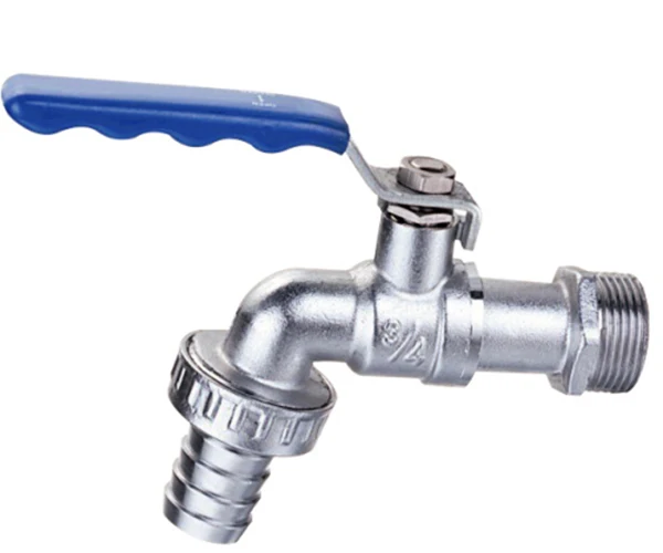 PN20 Brass Single Cold Water Basin Faucet  Garden Mop Pool Taps Wall Mount Thread with External Thread