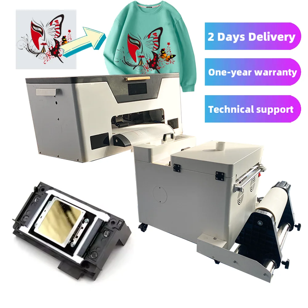 13 Inch 30cm Heat Transfer printer A4 A3 DTF Printer Clothes Tshirt Pet Roll Film Printing With xp600 Shaker And Oven
