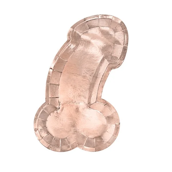 Hens Night Rose Gold Same Penis 4ever Paper Plates Girls Night Out Accessories Bachelorette Party Supplies-25pcs/Pack KP003