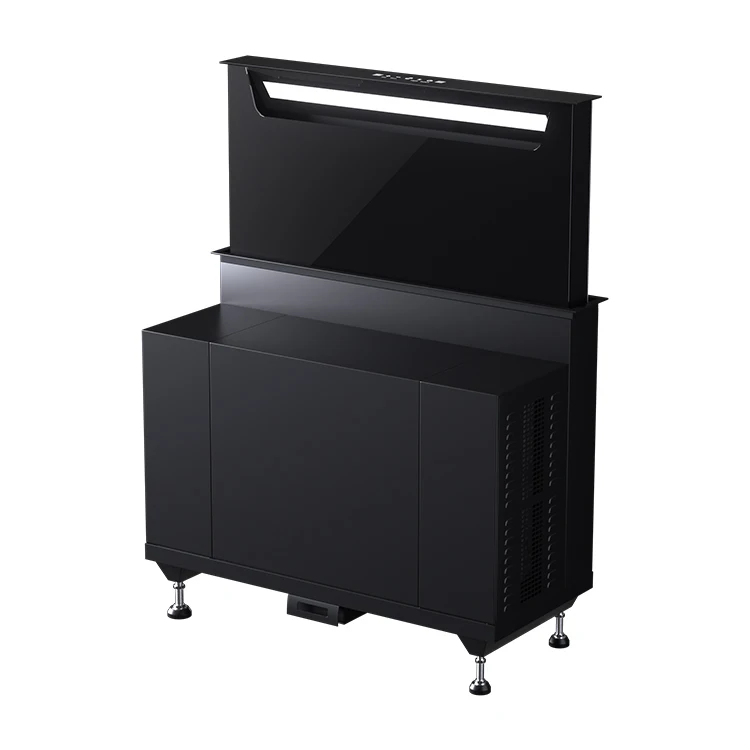 Easy-To-Clean Multicolor Led Lights Screen Desktop Invisible Hidden Range Hood 460W