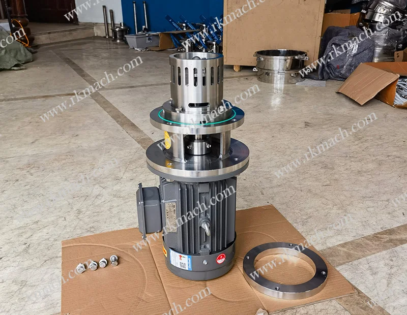 22kw High shear emulsifying dispersing mixer for lotion toner detergent liquid soap mixing tank bottom emulsifier
