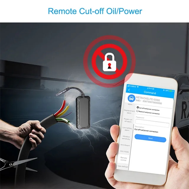 Accurate Wetrack lite GV25 mini hidden jimi track solid vehicle concox ET25 gps tracker with engine shut off