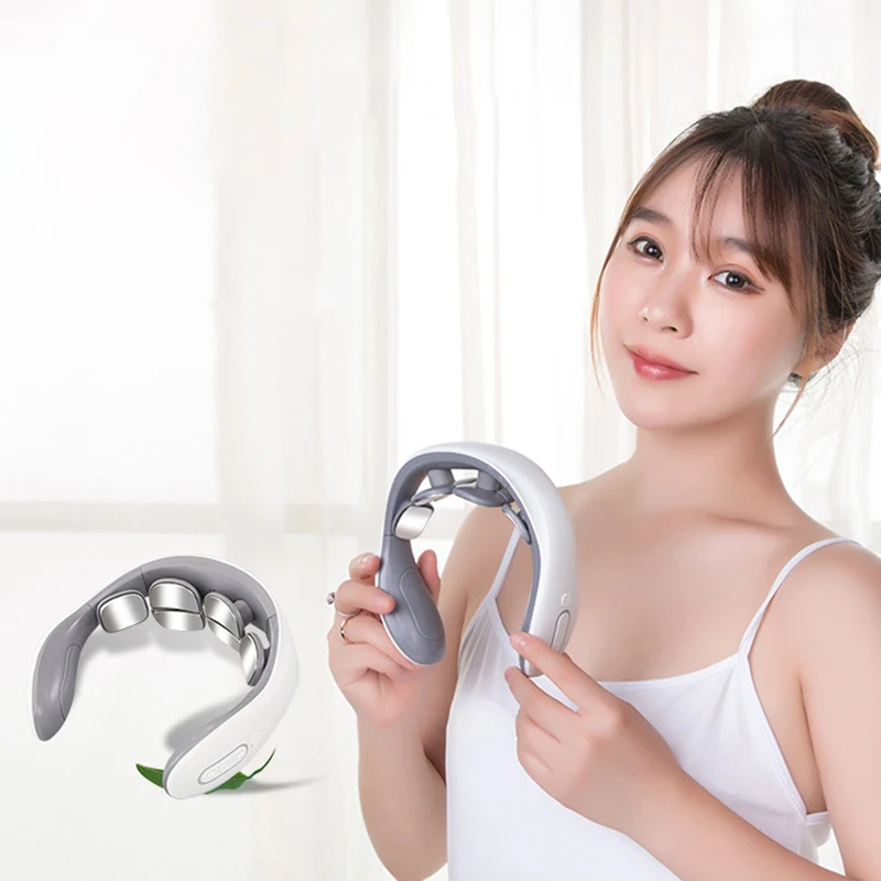 Electric Neck Back Shoulder Warmer Relax Massage Relieve Neck Pain TENS Shiatsu Deep kneading Neck Massager