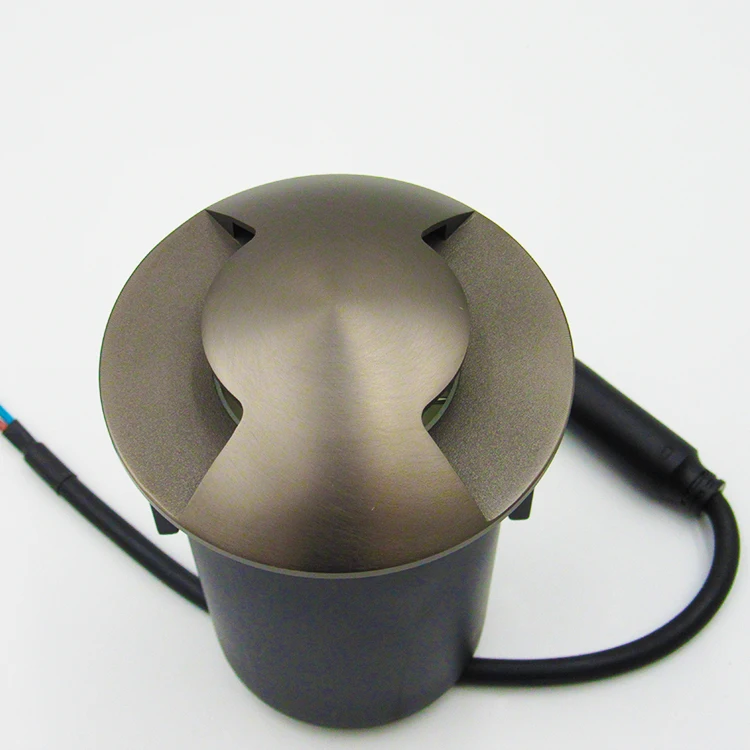 IP67  waterproof decking DC12V garden outside inground Graphite Brass Recessed Underground Lights