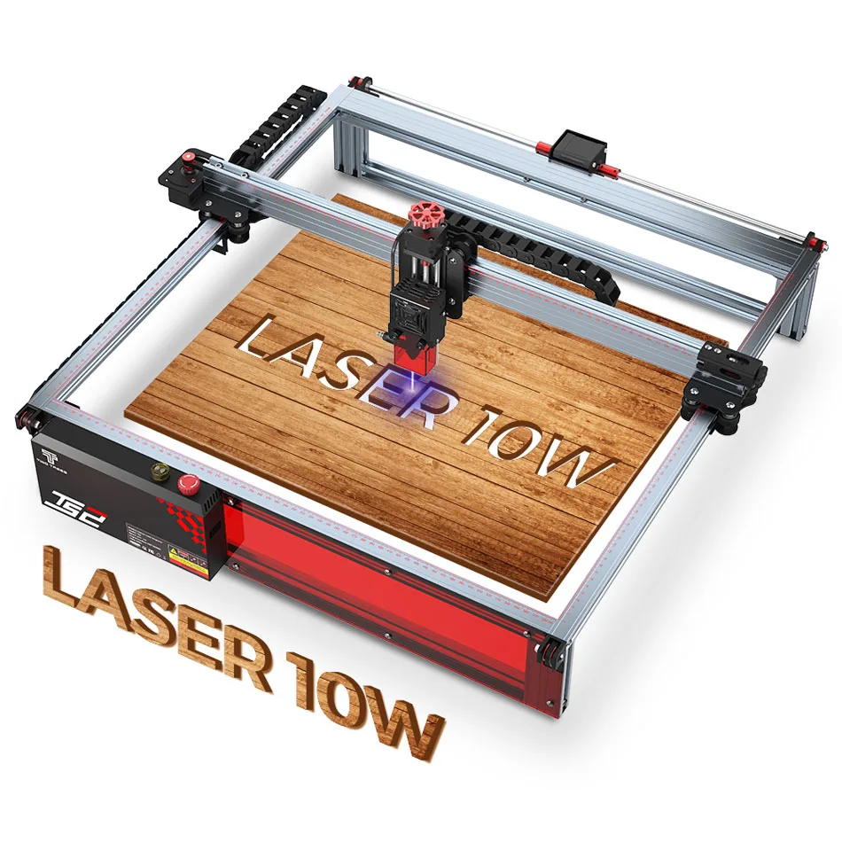 TS2 10W portable wood blanks mr carve metal mini small gravure laser engraving and cutting machine two trees