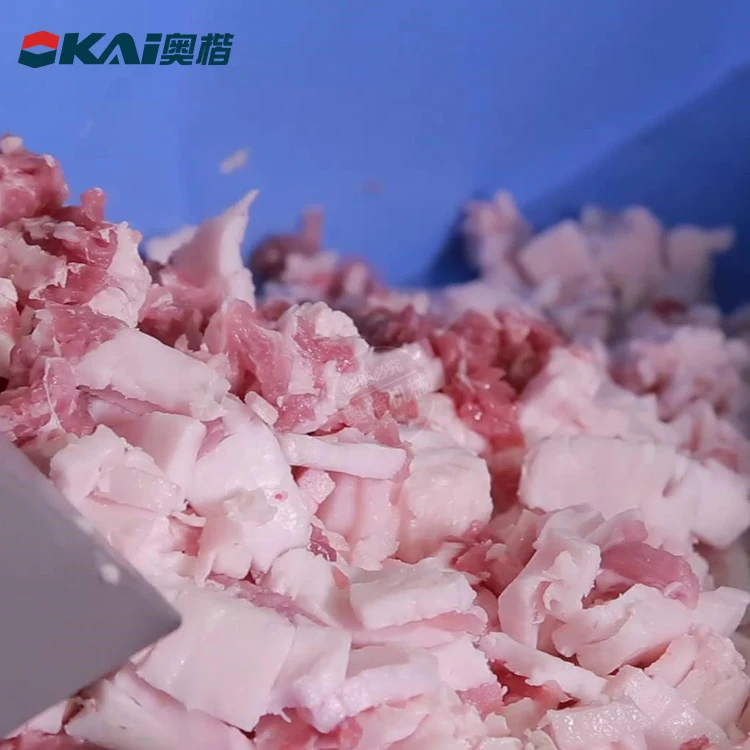 Full-automatic cold fresh meat cutting machine /chicken and frozen meat dicer machine sales