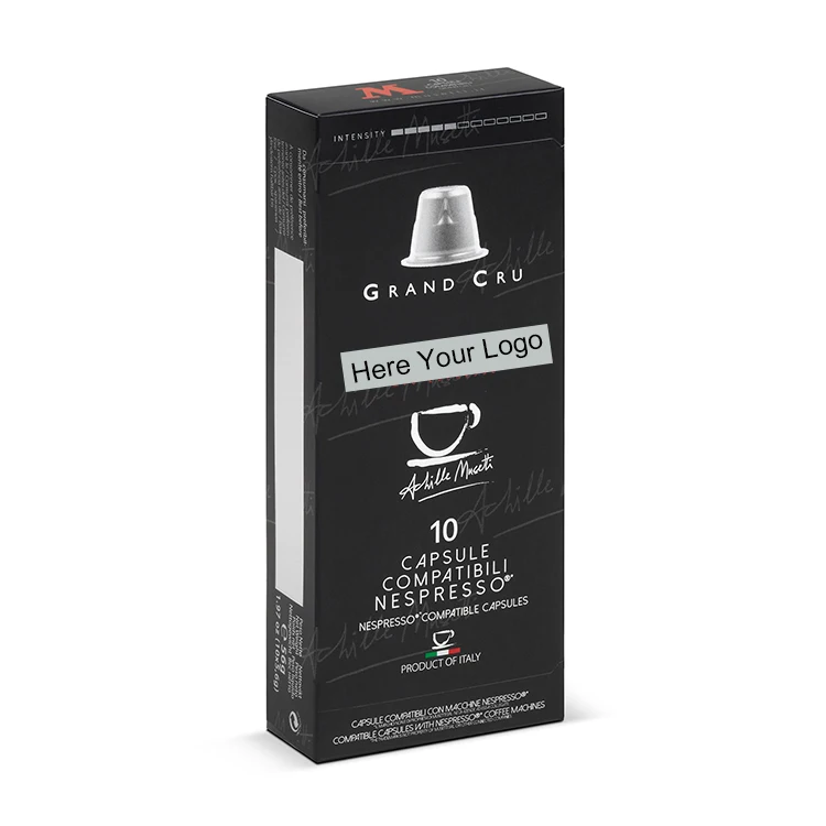 
Grand Cru 10 Capsules Dispenser Compatible - Medium Roast Blend Ground Coffee Capsule Coffee 