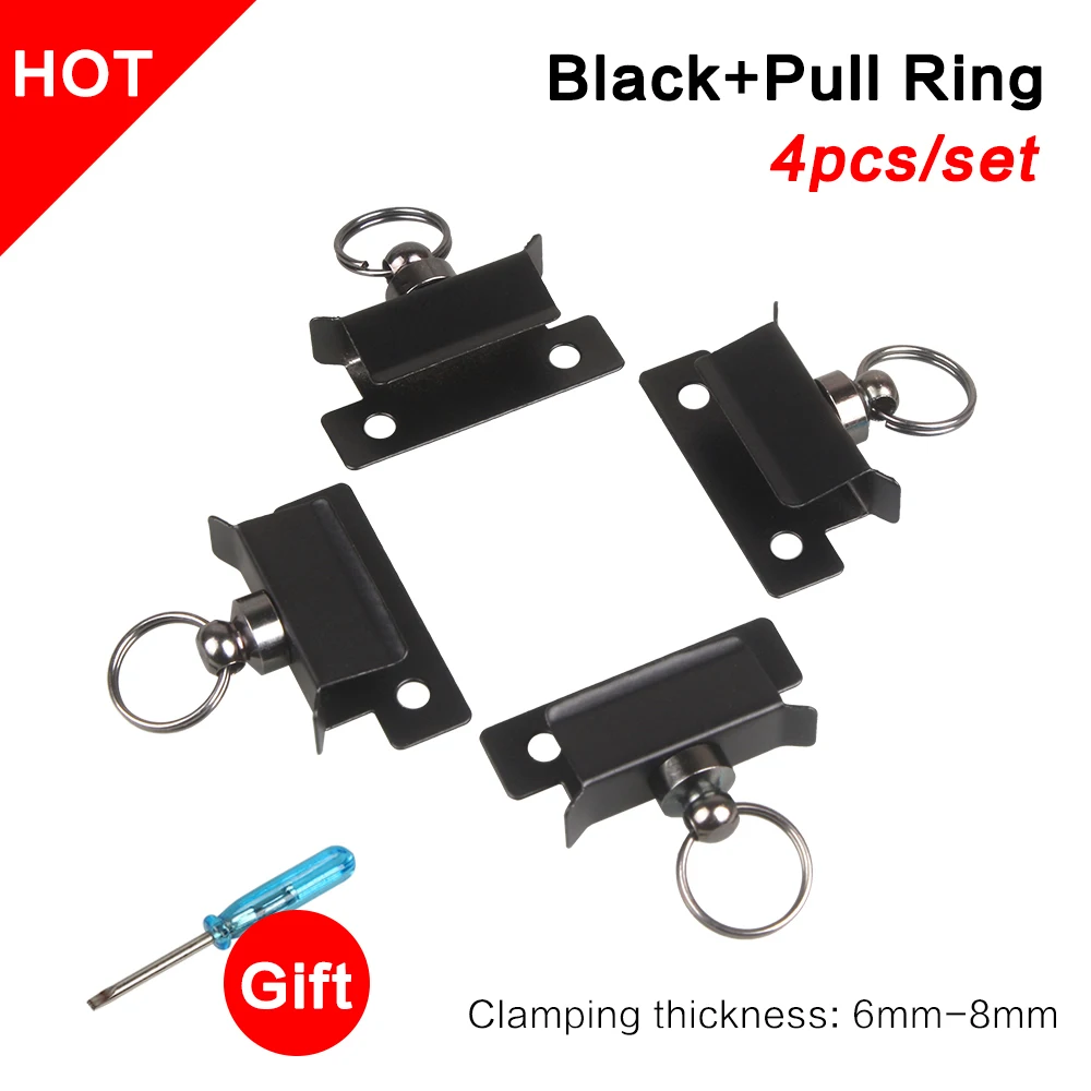3DSWAY 4pcs Glass Hotbed Platform Retainer 3D Printer Parts Heated Bed Build Plate Fixation Fix Clamp Clip Ender 3
