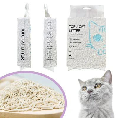 Natural Eco-friendly clumping flushable tofu cat litter