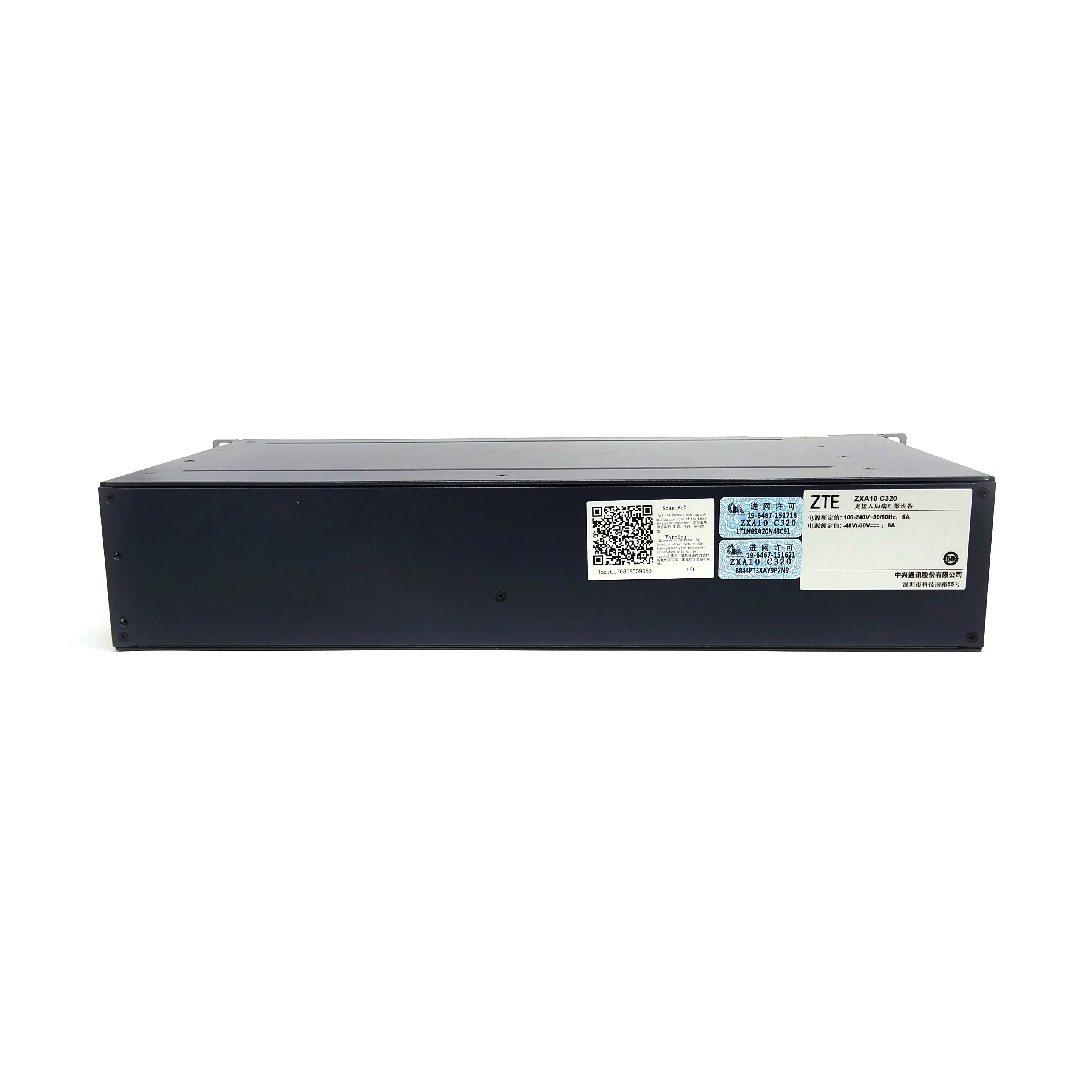  ZTE ZXA10 C320 EPON OLT 32 порта с 2 карты ETGH Двойной вход питания постоянного