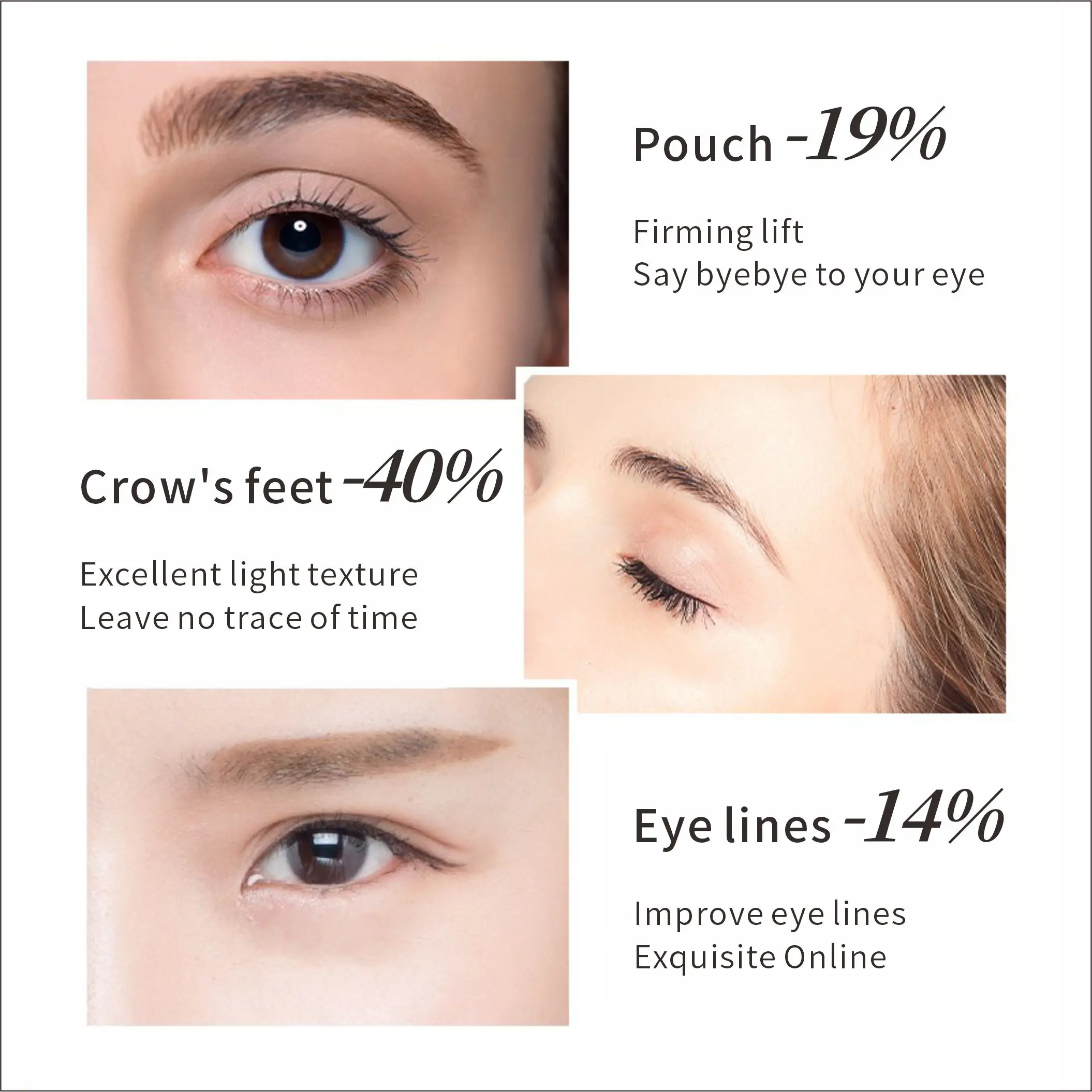 Free Sample 30ml Eye Care Serum Caffeine Solution 5% EGCG Eye Serum Removal Puffiness Dark Eye Circle Whitening Fine Line