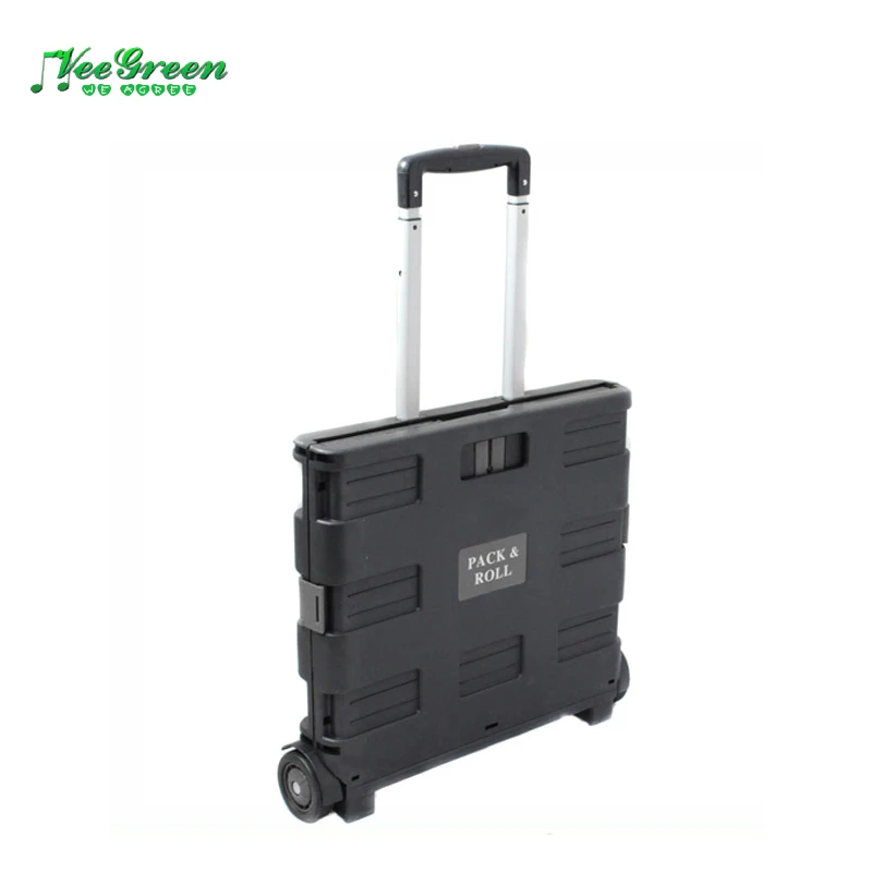 Small Rolling Storage Portable Folding Shopping Trolley & Carts for Supermarket
