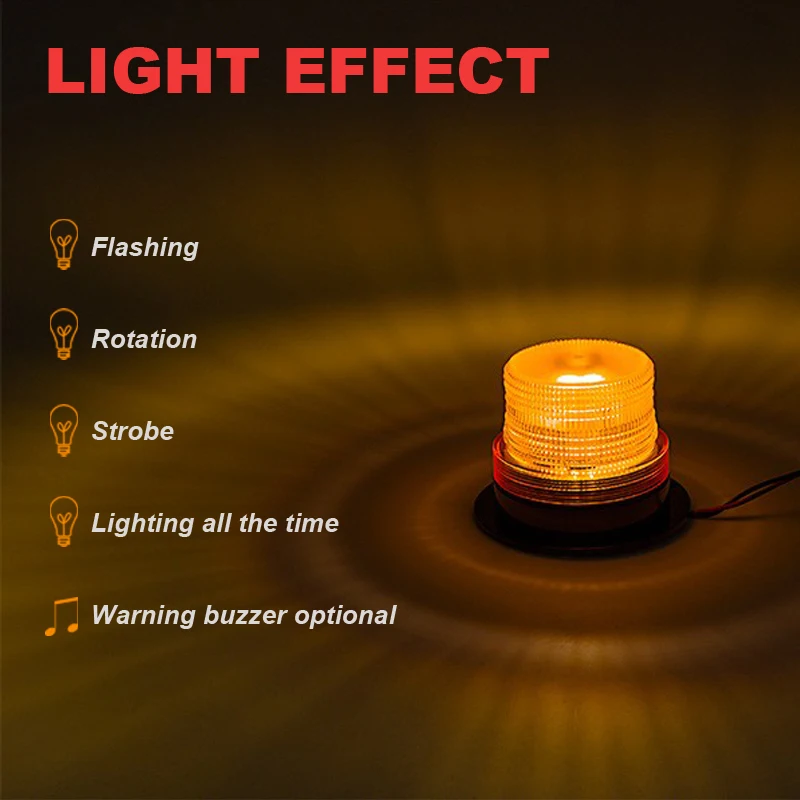 10v 12v 24v 80v 110v DC Low Profile LED Beacon Strobe light for forklift