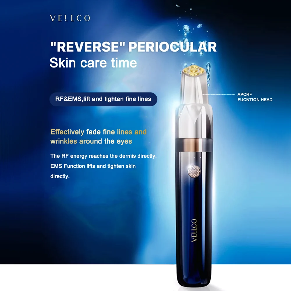 Electronic Home Use Eye Black Bag Removal EMS Ultrasonic Skin Rejuvenation RF Massage Radio Frequency Machine