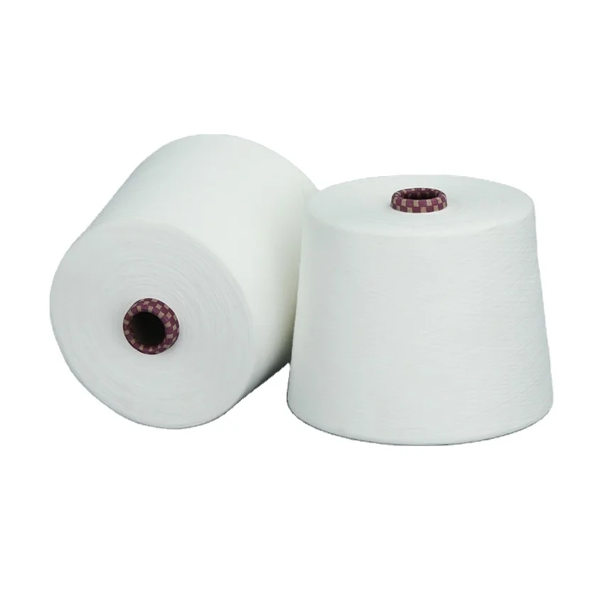 100% R Rayon White Viscose Spun Yarn Dyed Filament for Knitting and Weaving Machine