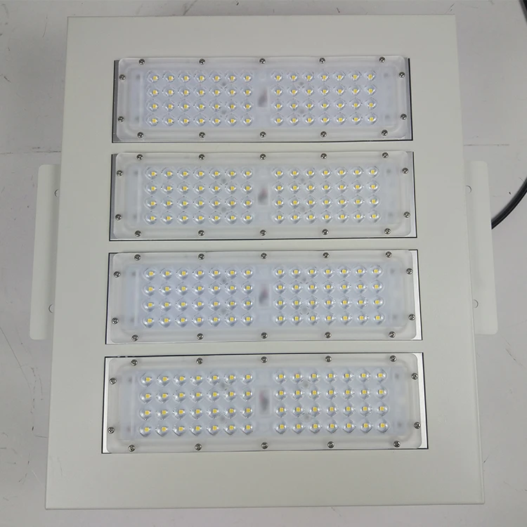 
China 145LM/W High lumen IP66 Waterproof 100W 150 Watt Recessed Gas Station LED Canopy Flood Light 