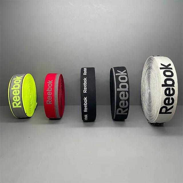 TUTON Customer Multicolor Silicon Printed Sustainable Polyester Elastic Webbing Band For Underwear Sportswear