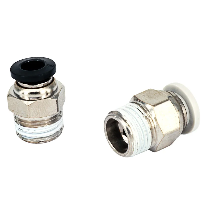 PC Type Plastic Pneumatic Fitting Tube Hose Connector Straight Air Hose Pipe Fitting  4/6/ 8/ 10/12mm