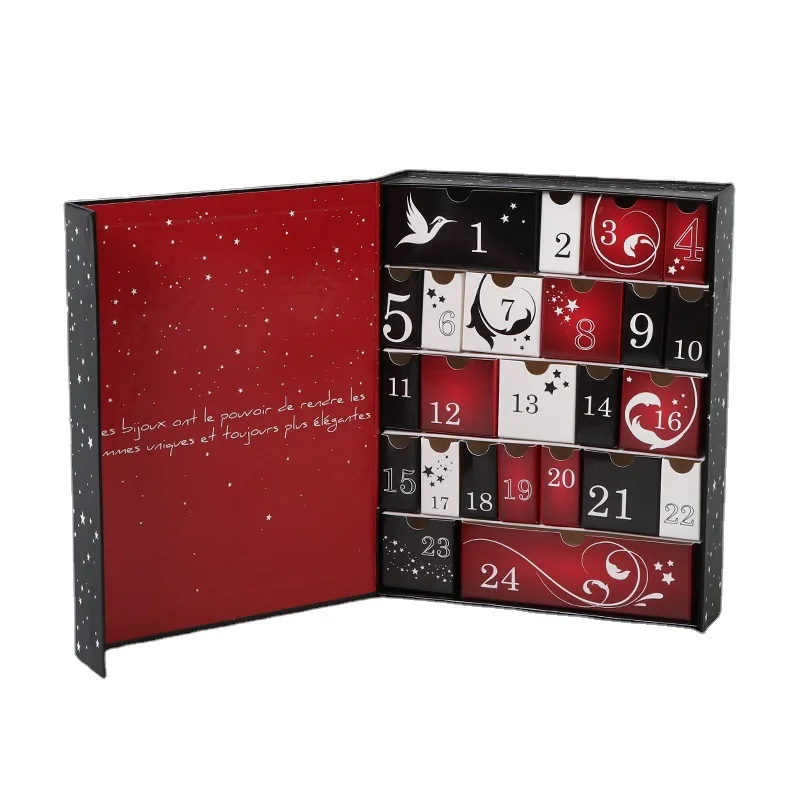 Advent Calendar Gift Boxes Custom Christmas Gifts Packaging Cardboard Box