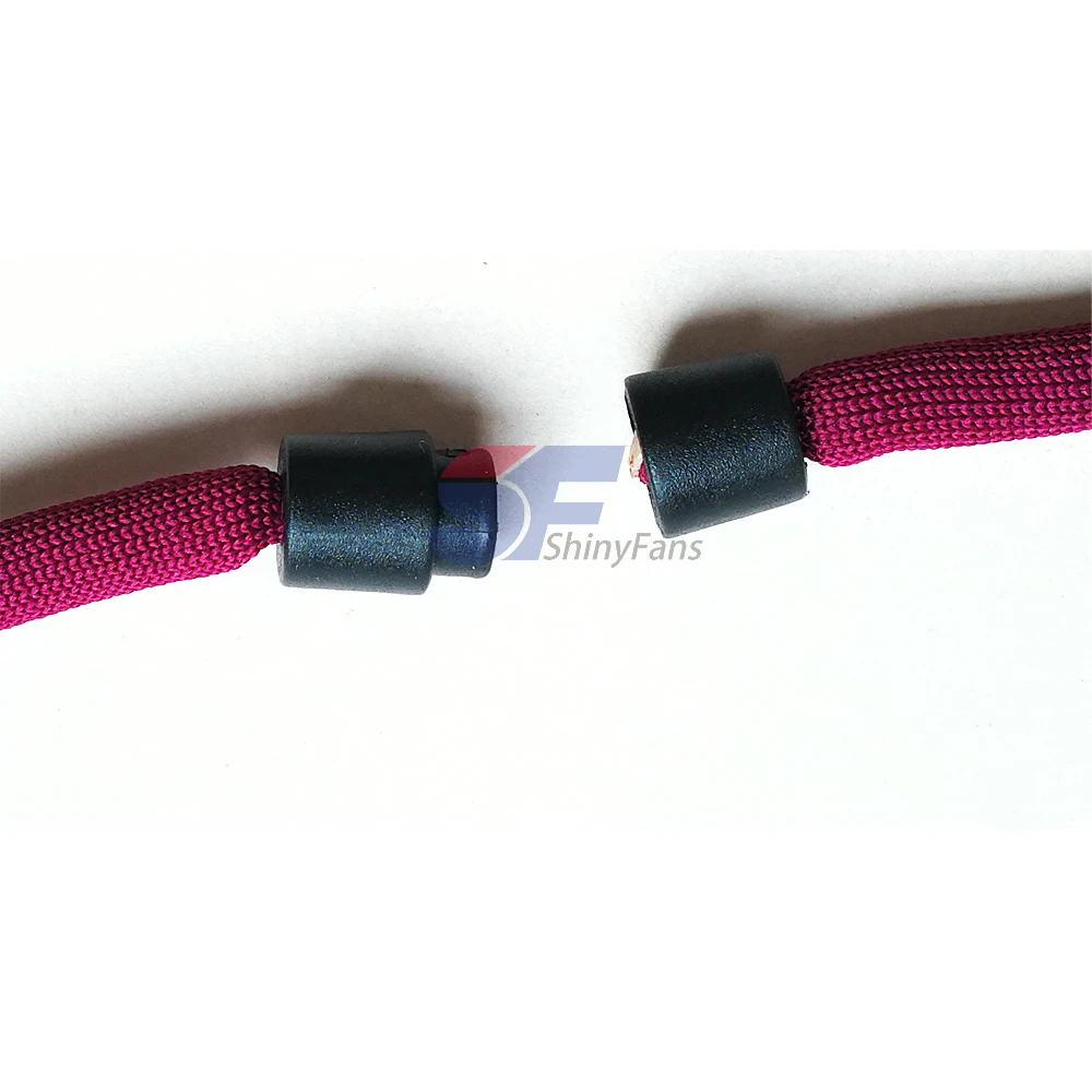 Beautiful fashion cotton round rope key chain lanyards for promotional