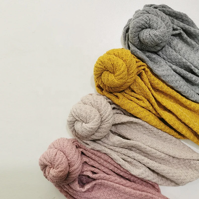 Snoozzz 2022 cotton bandeau cheveux turbantes para bebe waffle baby turban