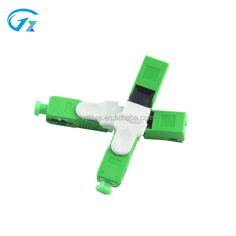 Customized wholesale fast connector with low insertion loss FTTH ESC250D SC/APC fiber fast coupler