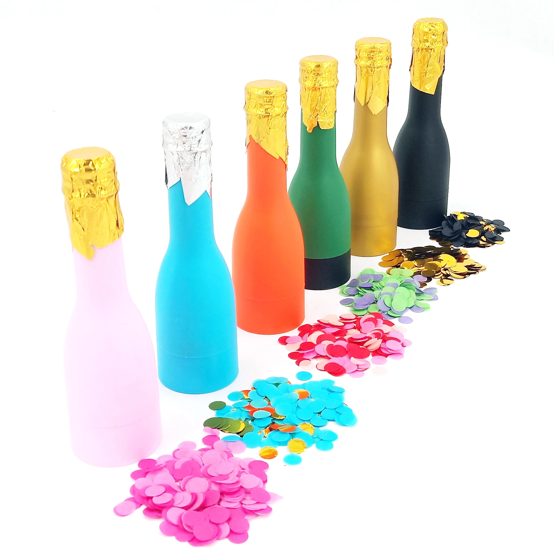 Customized wedding party salute confetti champagne fireworks salute wine bottle fireworks salute