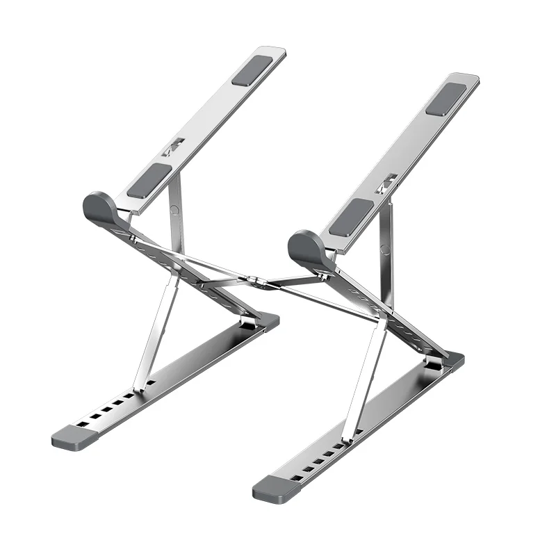 Widen Heavier Desk Notebook Holder Height Adjustable Double Layer Portable Folding Aluminium Laptop Stand