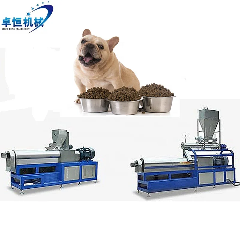 Automatic Extruded Dry Pet Dog Cat Food Treats Pellet Make Wet Production Line making Machines Line