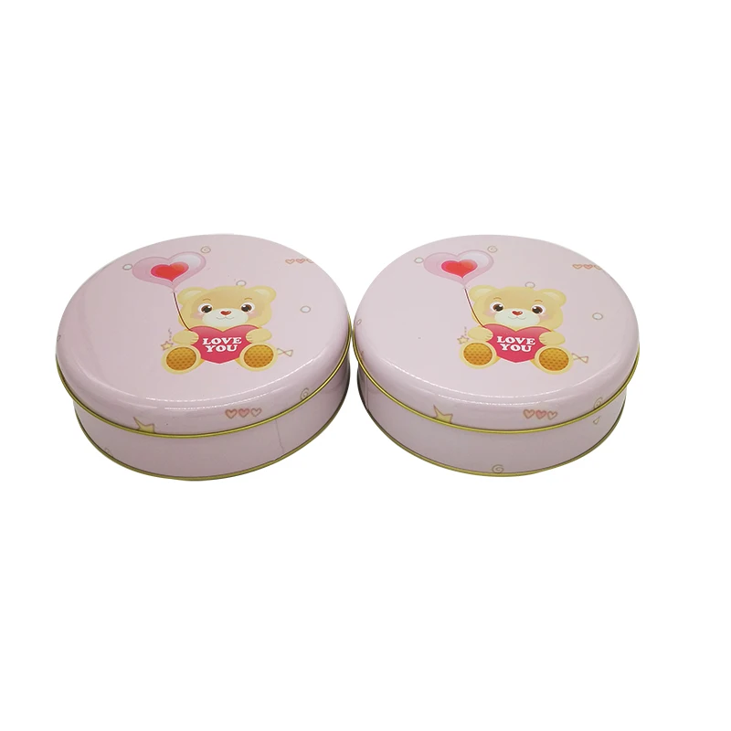 
Factory direct sales spot wholesale round iron box tinplate storage biscuit chocolate packaging iron box 