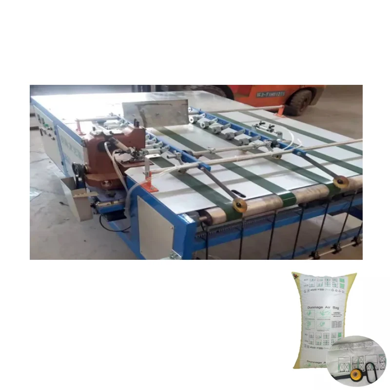 Full Automatic air dunnage pp woven & kraft paper logistics outer bag sewing machine