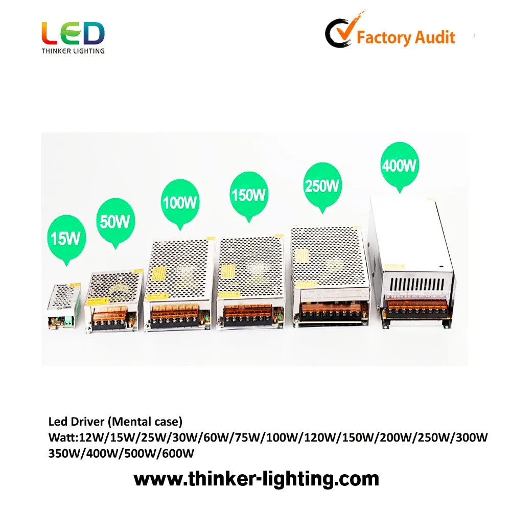 Good Price High Quality Waterproof IP67 1000W Waterproof LED Driver 12V/24V  LED Power Supply