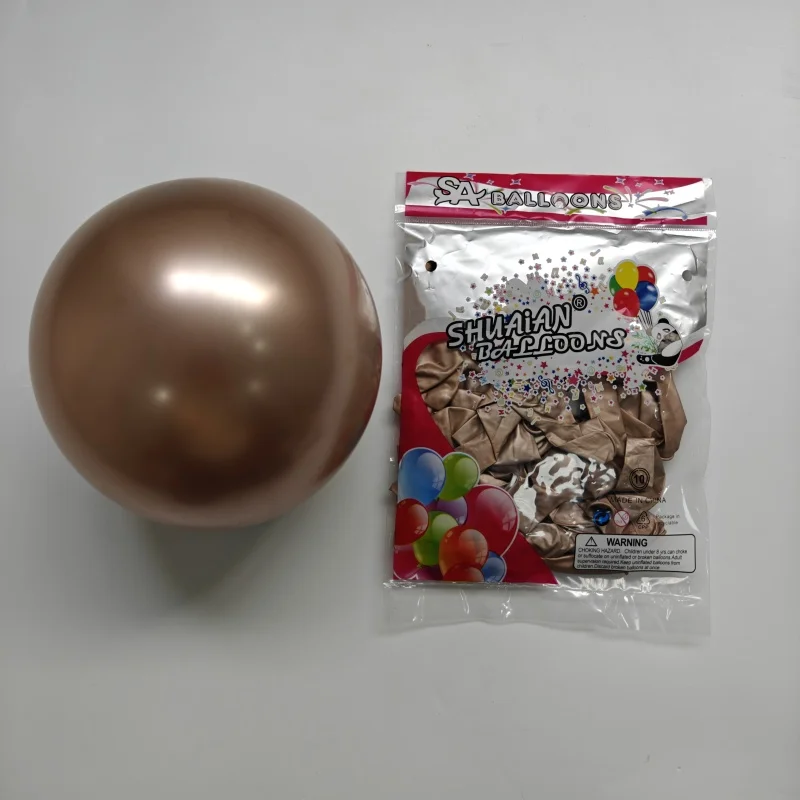 Latex Balloons Wholesale 10inch Glossy Metalchrome Metallic Pearl Back to School Supplies Silk Screen Printing Latex,latex