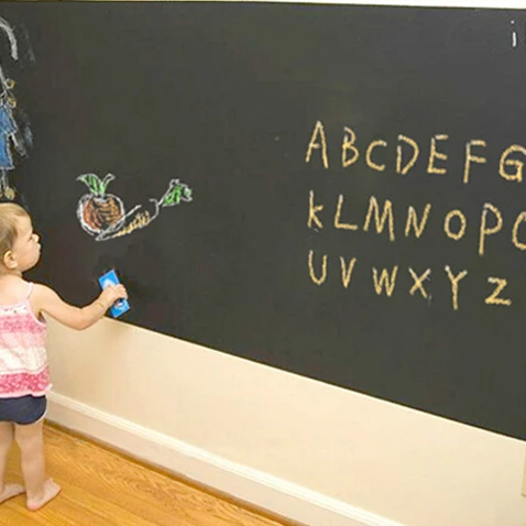Hot sale pvc removable chalkboard wall sticker 45*200cm with pen