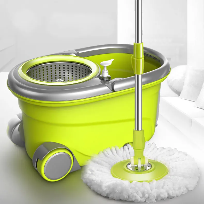 WONDERFUL New Design Household Floor Cleaning 360 Rotatinhg Mop Bucket Dual Drive Microfiber Spin Mop and Bucket with wheels
