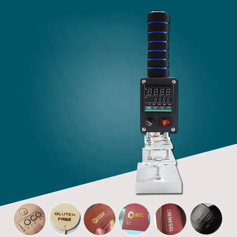 Hand Held Bronzing Machine Copper Mold Bronzing Wood Leather Coconut Logo Branding Portable Bronzing Machine Small