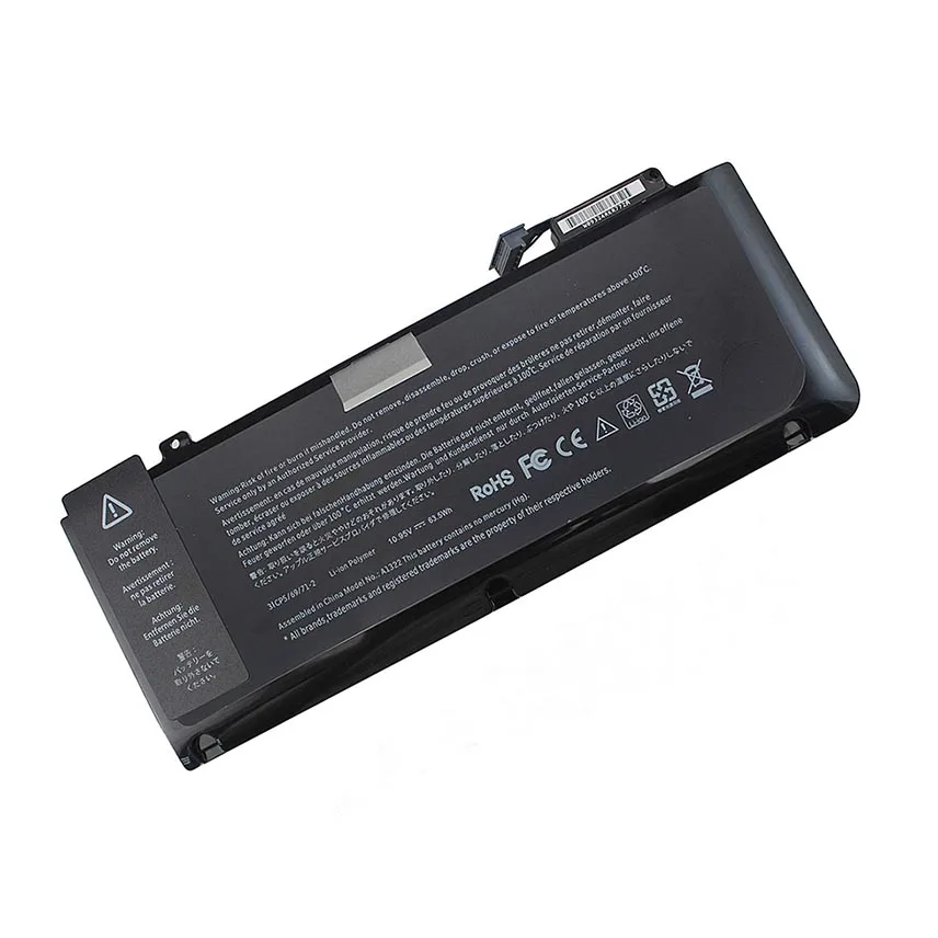 Mac book Pro батарея Замена для Appl Mac book Pro 13 дюймов A1322 A1278 Mid 2012 версия 10,95 V Аккумулятор для ноутбука