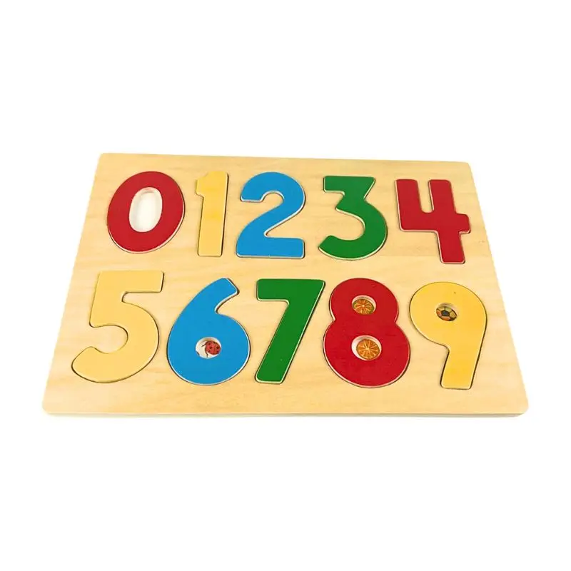 2023 Montessori Wooden Cognition Puzzle Board Alphabet Number Shape Early Education Jigsaw Puzzle