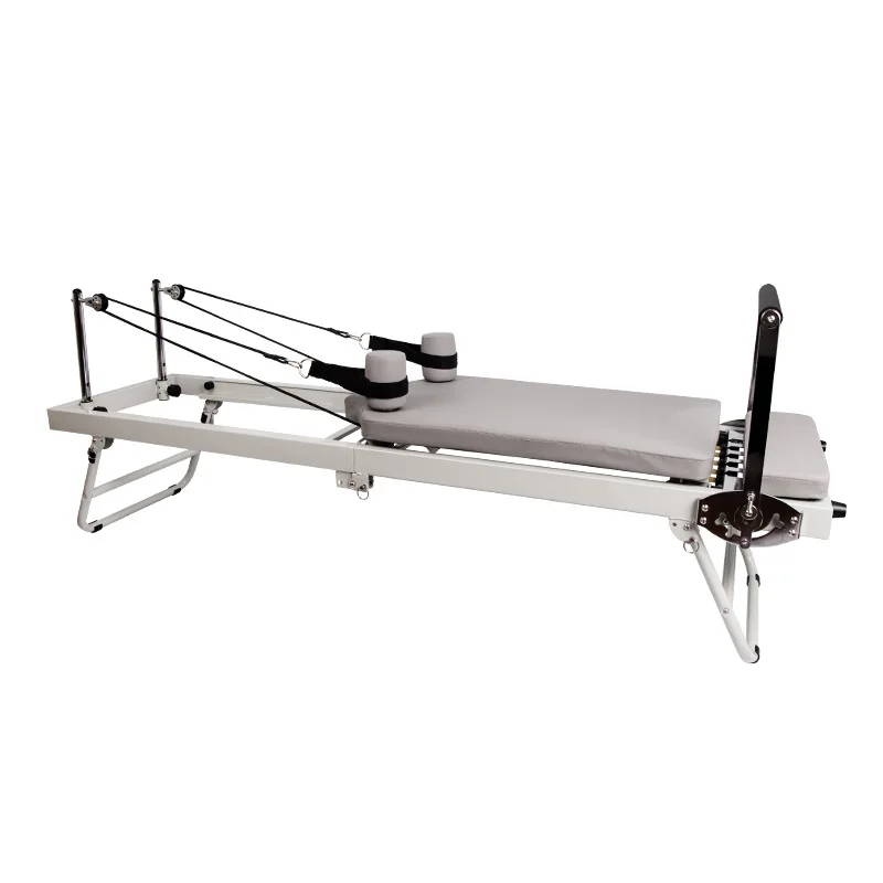 Wholesale Lightweight Folding Pilates Cadillac Household Aluminium Reformers Train Core Body Bed Made from Wood and Metal
