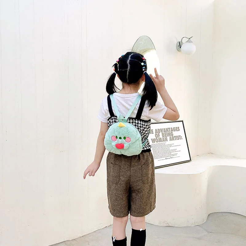 Korean version Instagram cute pig bag cartoon backpack girl heart doll chicken plush toy bag