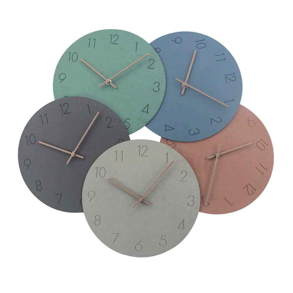 Living Room Silent Quartz Large Home Decorative Cheap Simple Plastic Wall Clocks