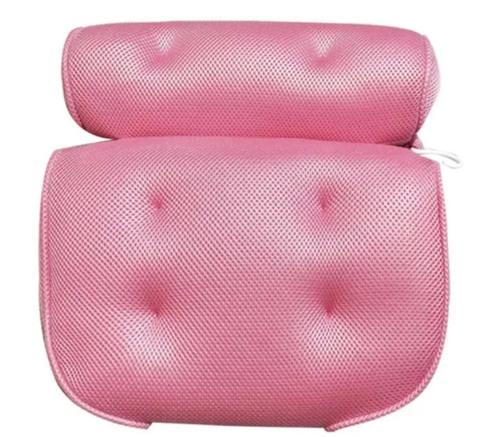 Wholesale eco-friendly 3D bath pillow luxury spa with suction cups