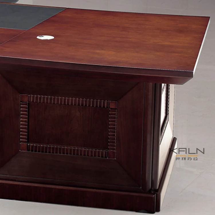Factory directly selling working office manager/boss/ceo  desk solid wooden director computer desk customized green material