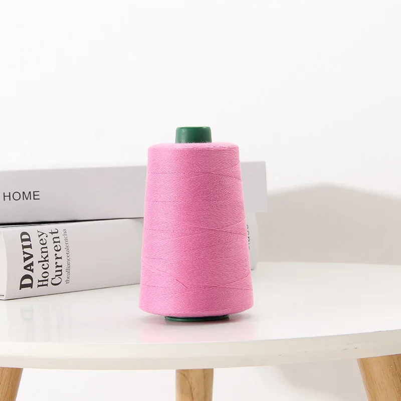 Acceptable low MOQ colorful 100% polyester 202 sewing thread for sewing all kinds of clothes