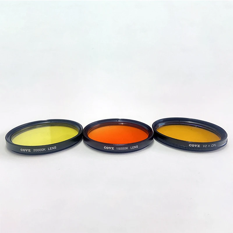 37mm Camera Lens Filter Yellow Filter Orange Filter CPL Lens Clip 4 in 1 Set