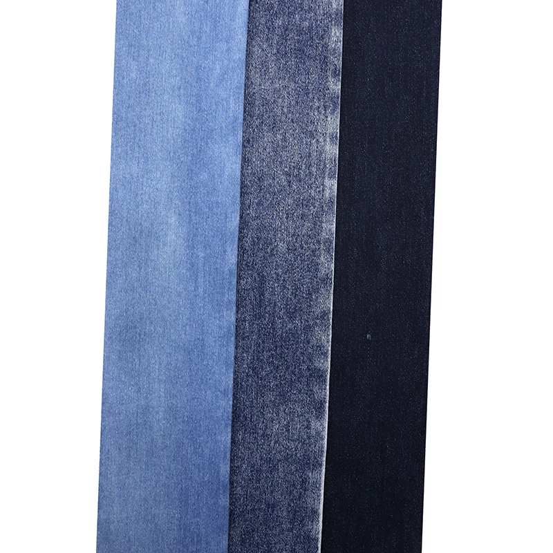 heavy weight indigo stretch denim fabric for women jeans