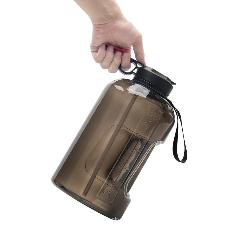 
Custom Logo BPA Free Transparent Plastic Water Bottle Wholesale Food Grade 1 Gallon Large Capacity Gym Drinking Bottle 